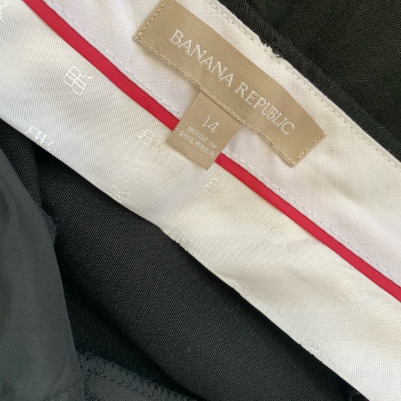 Black Linen Blend 🍌 Banana Republic pants - Picture 3 of 6